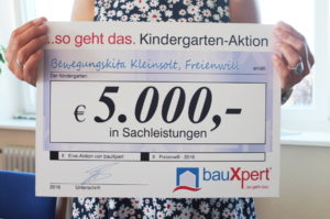 Gewinnerscheck über 5000,- €